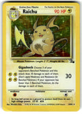 Raichu - Fossil (14/62) - Heavily Played (HP) Unlimited Holofoil