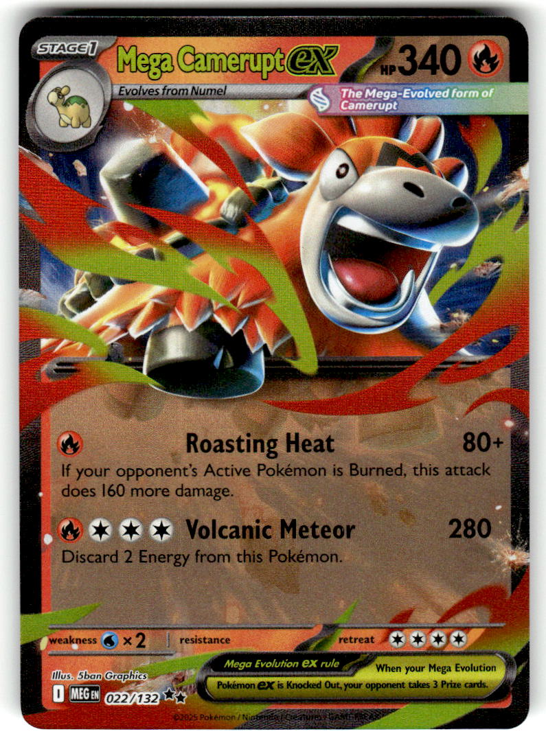 Mega Camerupt ex - 022/132 - ME01: Mega Evolution