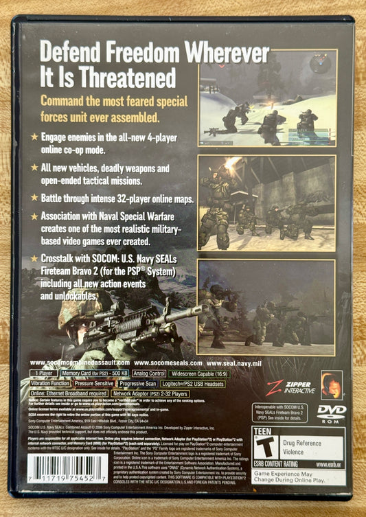 SOCOM U.S. NAVY SEALs Combined Assault (PS2, 2006, CIB)