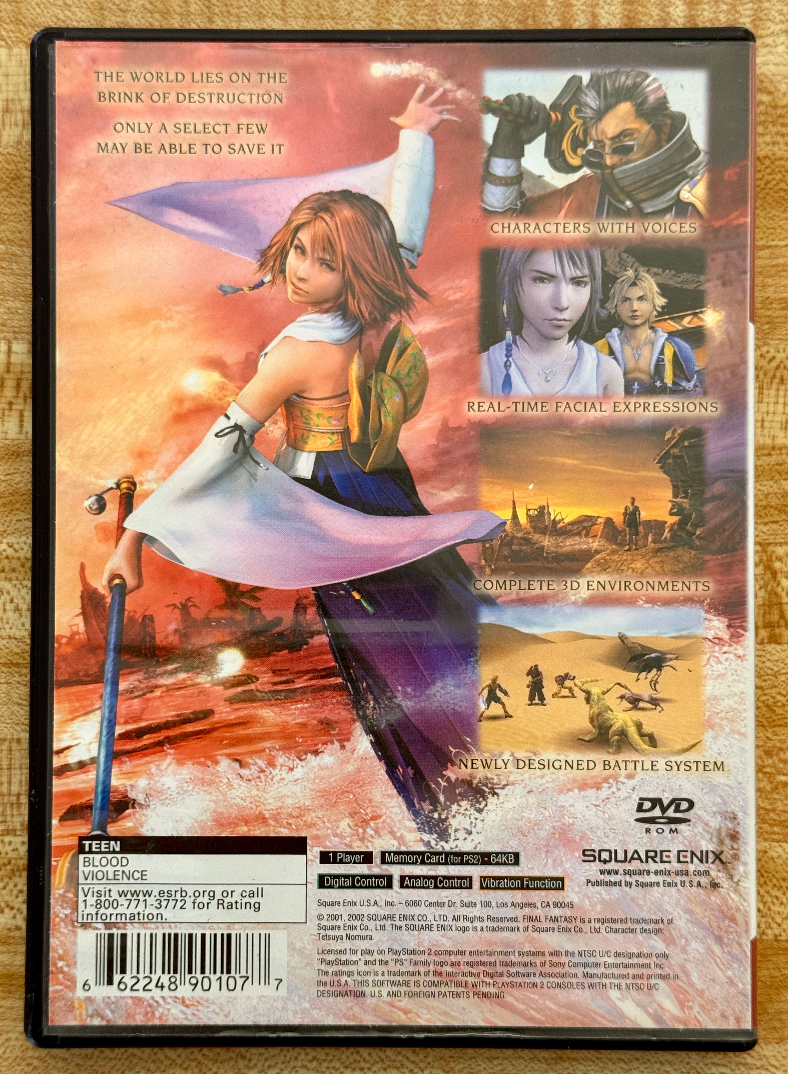 Final Fantasy X [Greatest Hits] (PS2, 2001, CIB)
