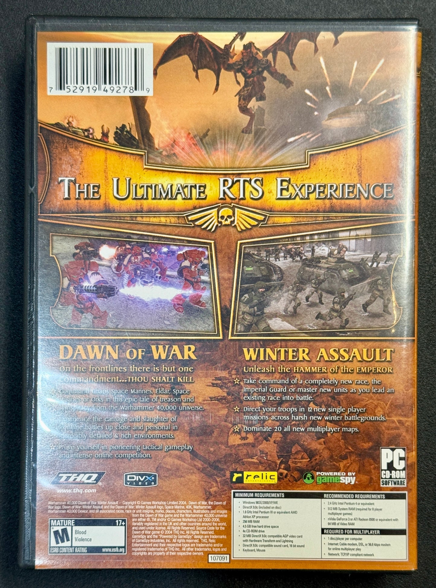 Warhammer 40,000: Dawn of War [Gold Edition] (2006, PC, MM)