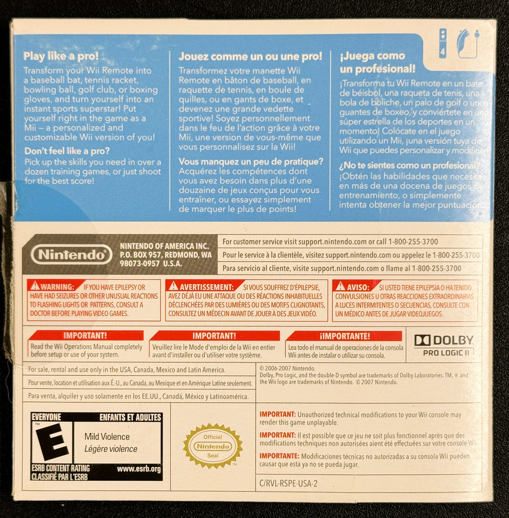 Wii Sports (Wii, 2006, MM)