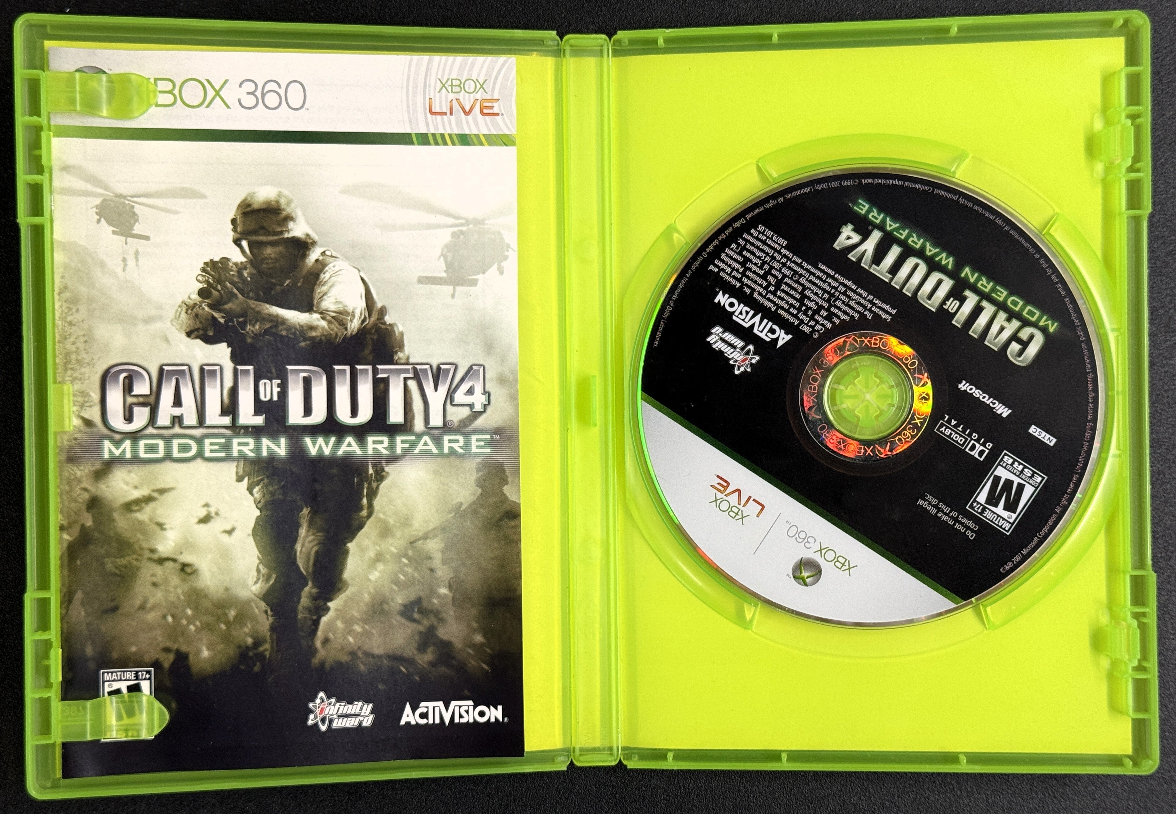 Call of Duty 4 Modern Warfare (Xbox 360, 2007, CIB)