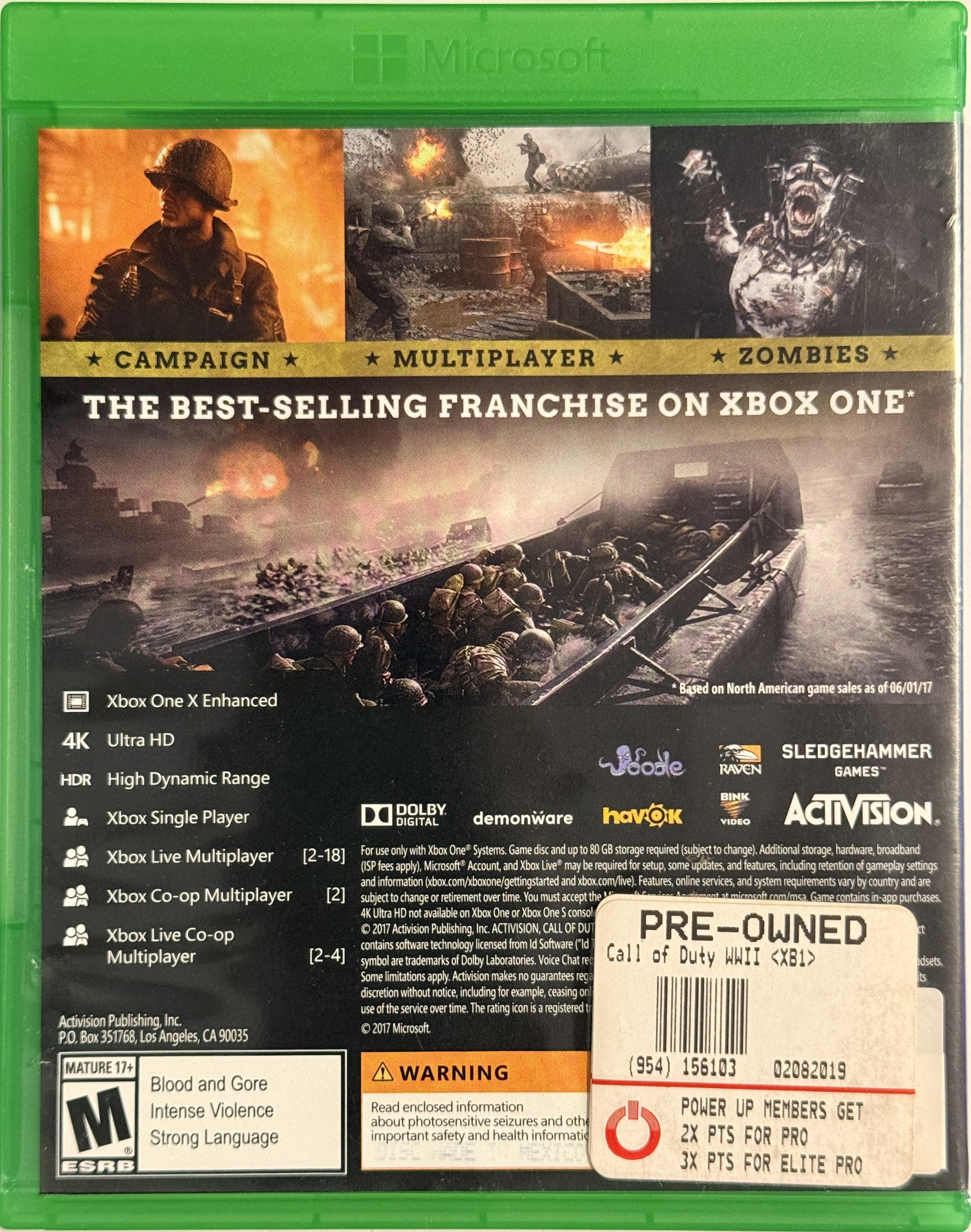 Call of Duty WWII (Xbox One, 2017)
