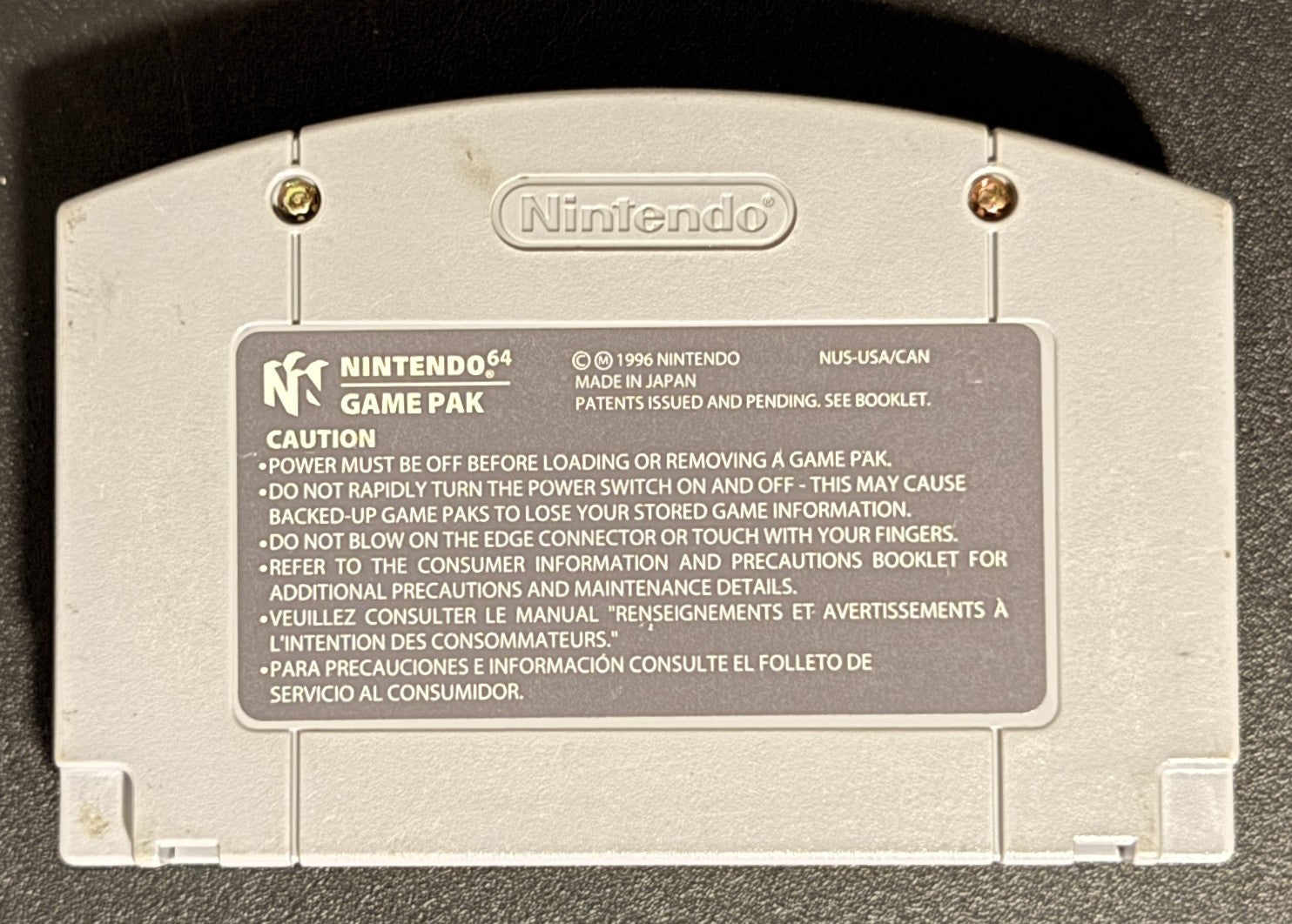 007 GoldenEye (N64, 1997, Cartridge)