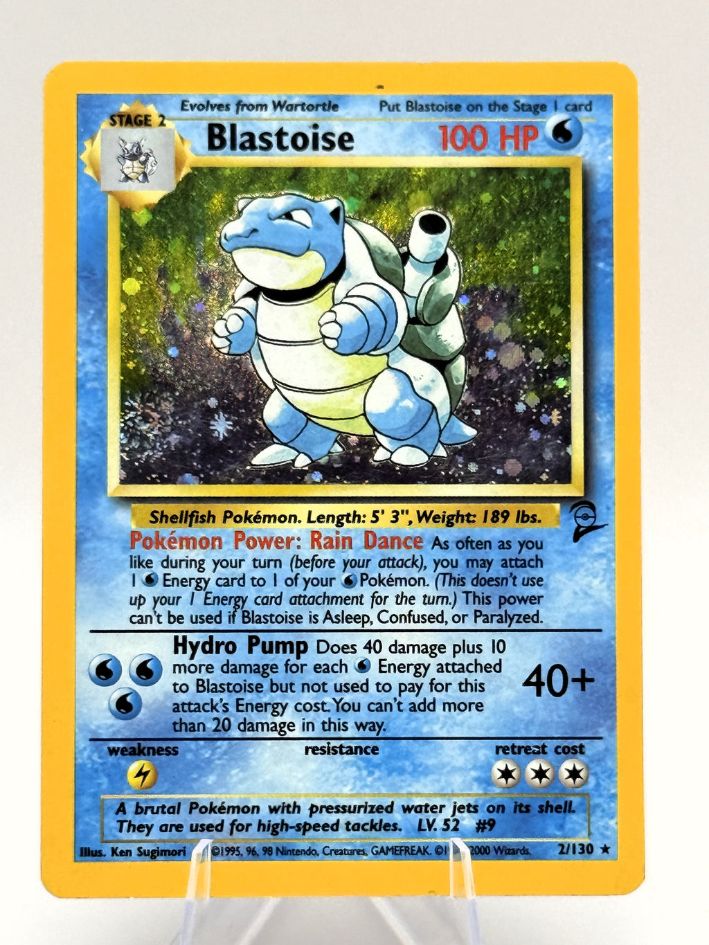 Blastoise - Pokemon Base Set 2 (2/130) - Lightly Played (LP)