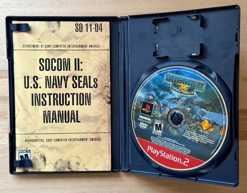SOCOM II: U.S. Navy SEALs (PS2, 2003, CIB)
