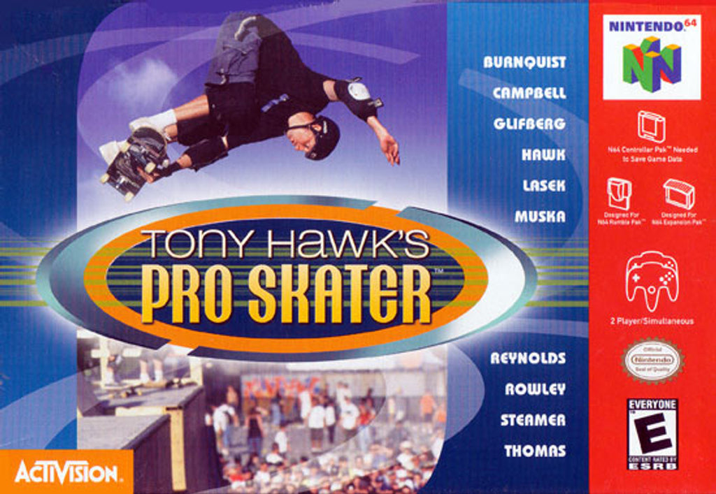 Tony Hawk's Pro Skater (N64, 2000, Cartridge)